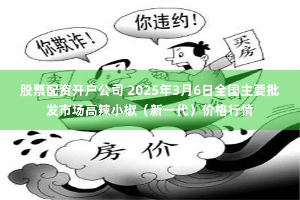 股票配资开户公司 2025年3月6日全国主要批发市场高辣小椒（新一代）价格行情