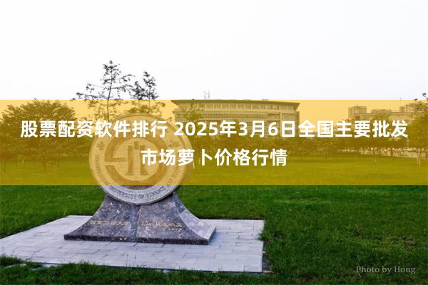 股票配资软件排行 2025年3月6日全国主要批发市场萝卜价格行情