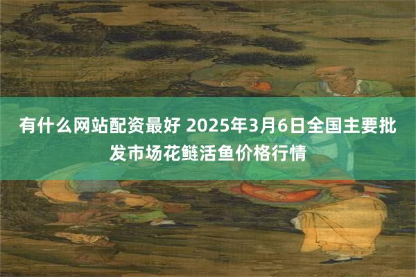 有什么网站配资最好 2025年3月6日全国主要批发市场花鲢活鱼价格行情