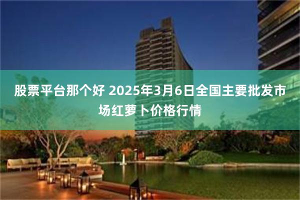 股票平台那个好 2025年3月6日全国主要批发市场红萝卜价格行情