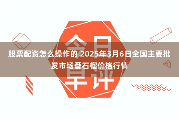 股票配资怎么操作的 2025年3月6日全国主要批发市场番石榴价格行情
