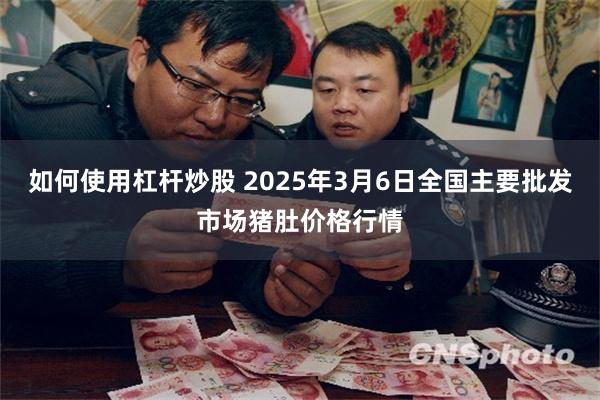 如何使用杠杆炒股 2025年3月6日全国主要批发市场猪肚价格行情