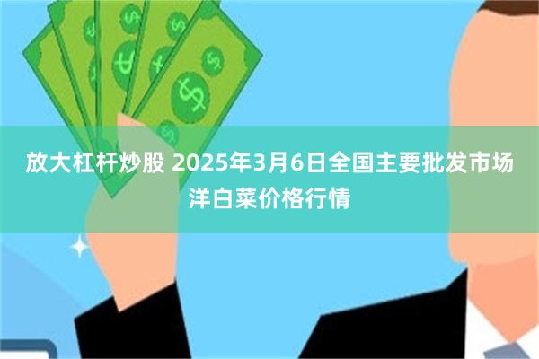 放大杠杆炒股 2025年3月6日全国主要批发市场洋白菜价格行情