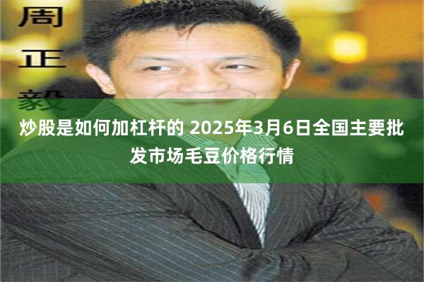 炒股是如何加杠杆的 2025年3月6日全国主要批发市场毛豆价格行情