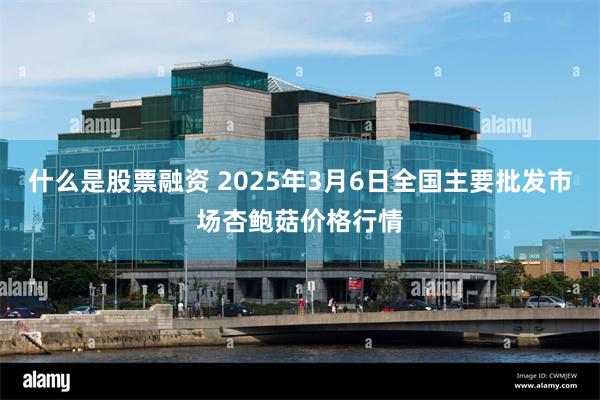 什么是股票融资 2025年3月6日全国主要批发市场杏鲍菇价格行情