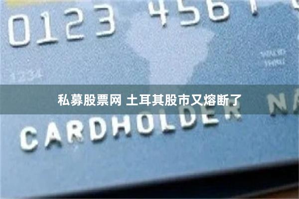 私募股票网 土耳其股市又熔断了