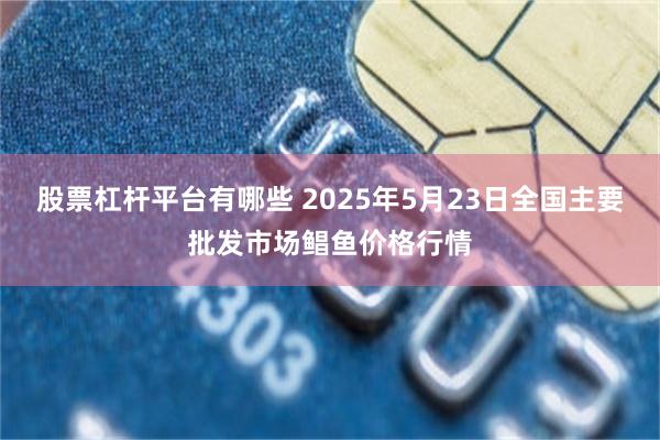 股票杠杆平台有哪些 2025年5月23日全国主要批发市场鲳鱼价格行情