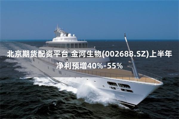 北京期货配资平台 金河生物(002688.SZ)上半年净利预增40%-55%