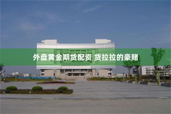 外盘黄金期货配资 货拉拉的豪赌