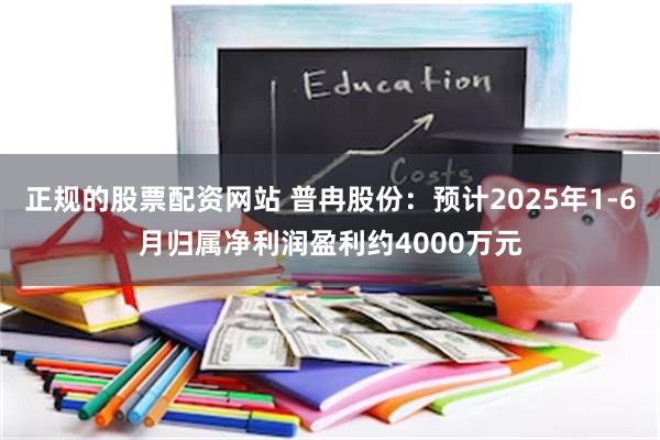 正规的股票配资网站 普冉股份：预计2025年1-6月归属净利润盈利约4000万元