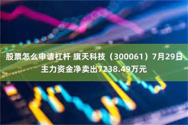 股票怎么申请杠杆 旗天科技（300061）7月29日主力资金净卖出7238.49万元
