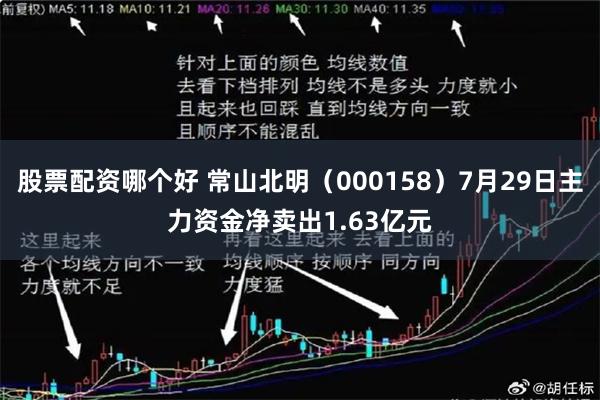股票配资哪个好 常山北明（000158）7月29日主力资金净卖出1.63亿元