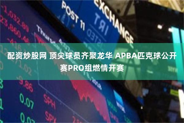 配资炒股网 顶尖球员齐聚龙华 APBA匹克球公开赛PRO组燃情开赛