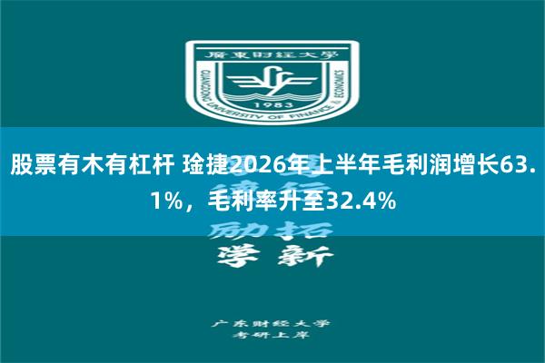 股票有木有杠杆 琻捷2026年上半年毛利润增长63.1%，毛利率升至32.4%
